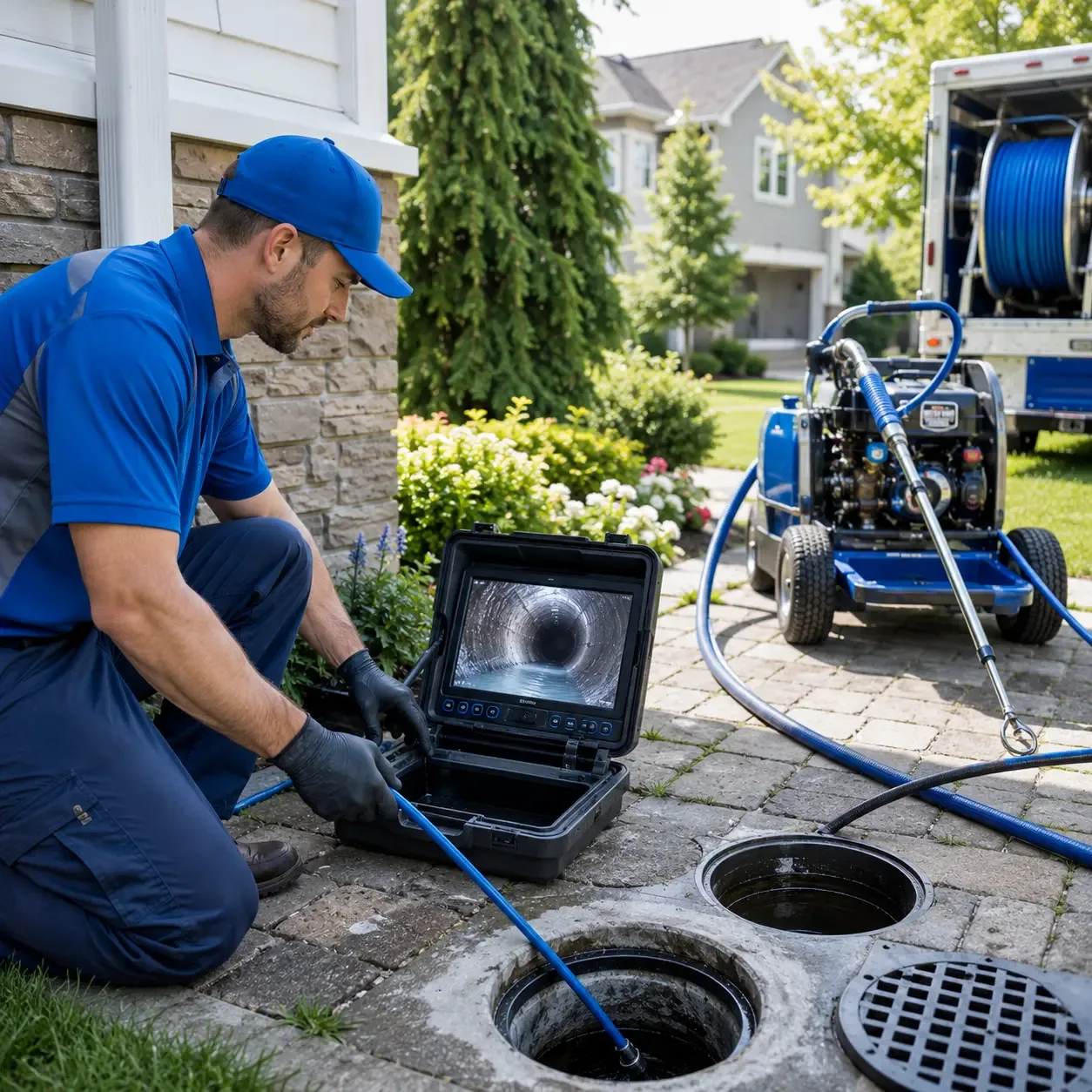 Outdoor drain cleaning professionals serving Rochelle Park, NJ