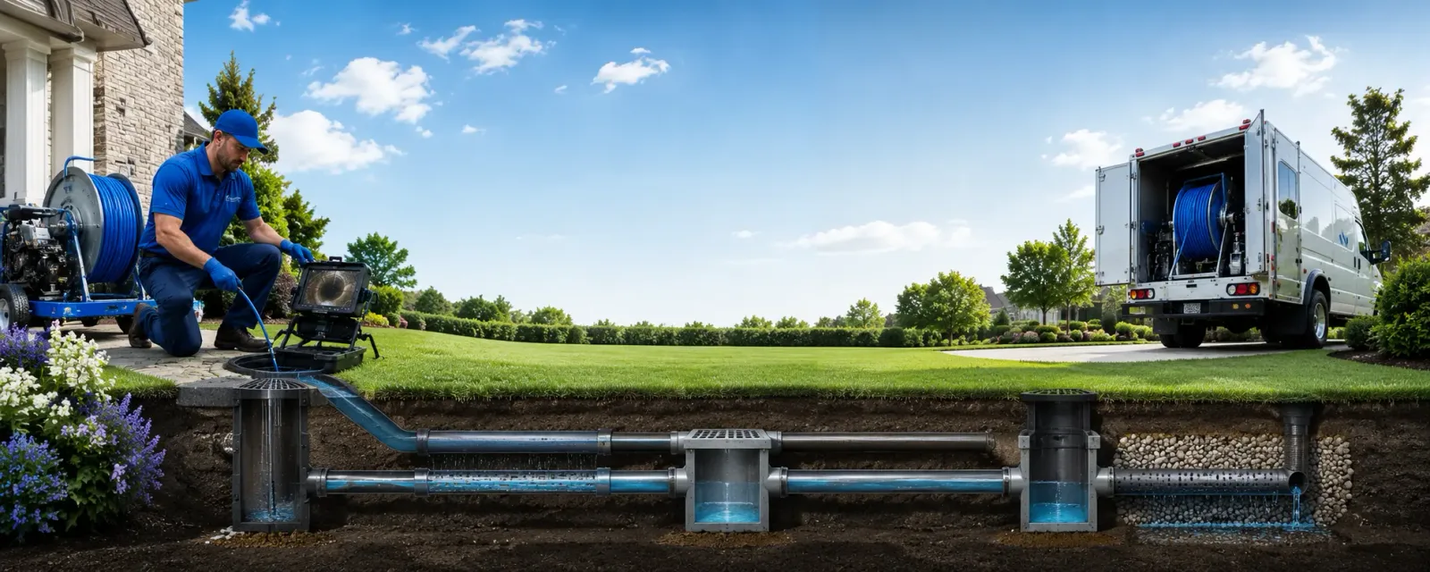 Outdoor drain cleaning information for Rochelle Park, NJ